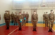 В Костанае чествовали солдат, которые проводили дезинфекцию города во время карантина