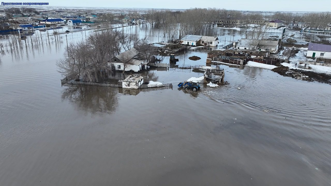 Поселок Амангельды утопает в воде