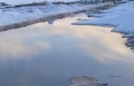 Талые воды подошли к домам жителей села Талапкер Костанайского района