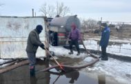 Для борьбы с паводком в Костанайскую область прибыли военные из Караганды