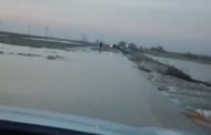 Перелив через дорогу произошел в Костанайской области