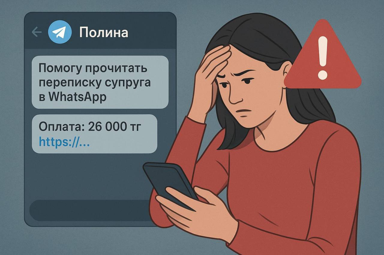 Жительница Костаная стала жертвой мошенников, захотев прочитать переписки мужа