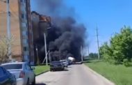 В мкрн «Аэропорт» в Костанае горел автомобиль